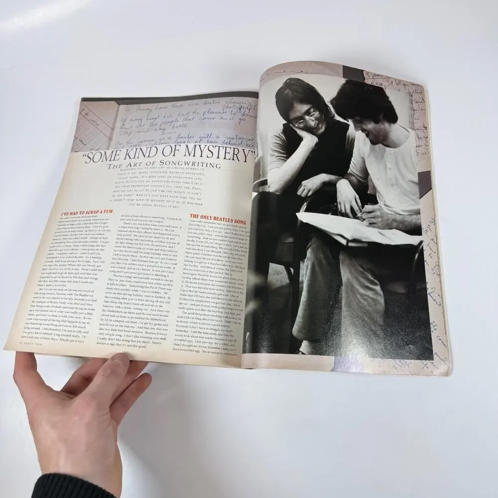 Paul McCartney 1989 World Tour Concert Program Book
